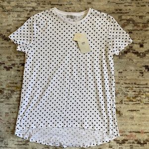 Zara basic polka dot t shirt